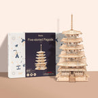 Five-storied Pagoda DIY 3D Puzzle