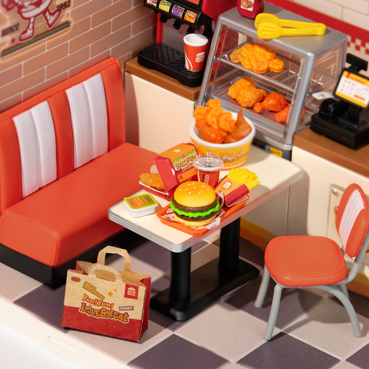 Yum Yum Burgers DIY Miniature House