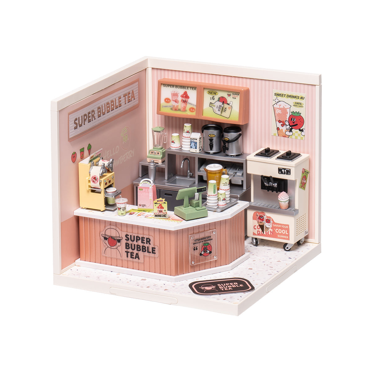 Double Joy Bubble Tea DIY Miniature House