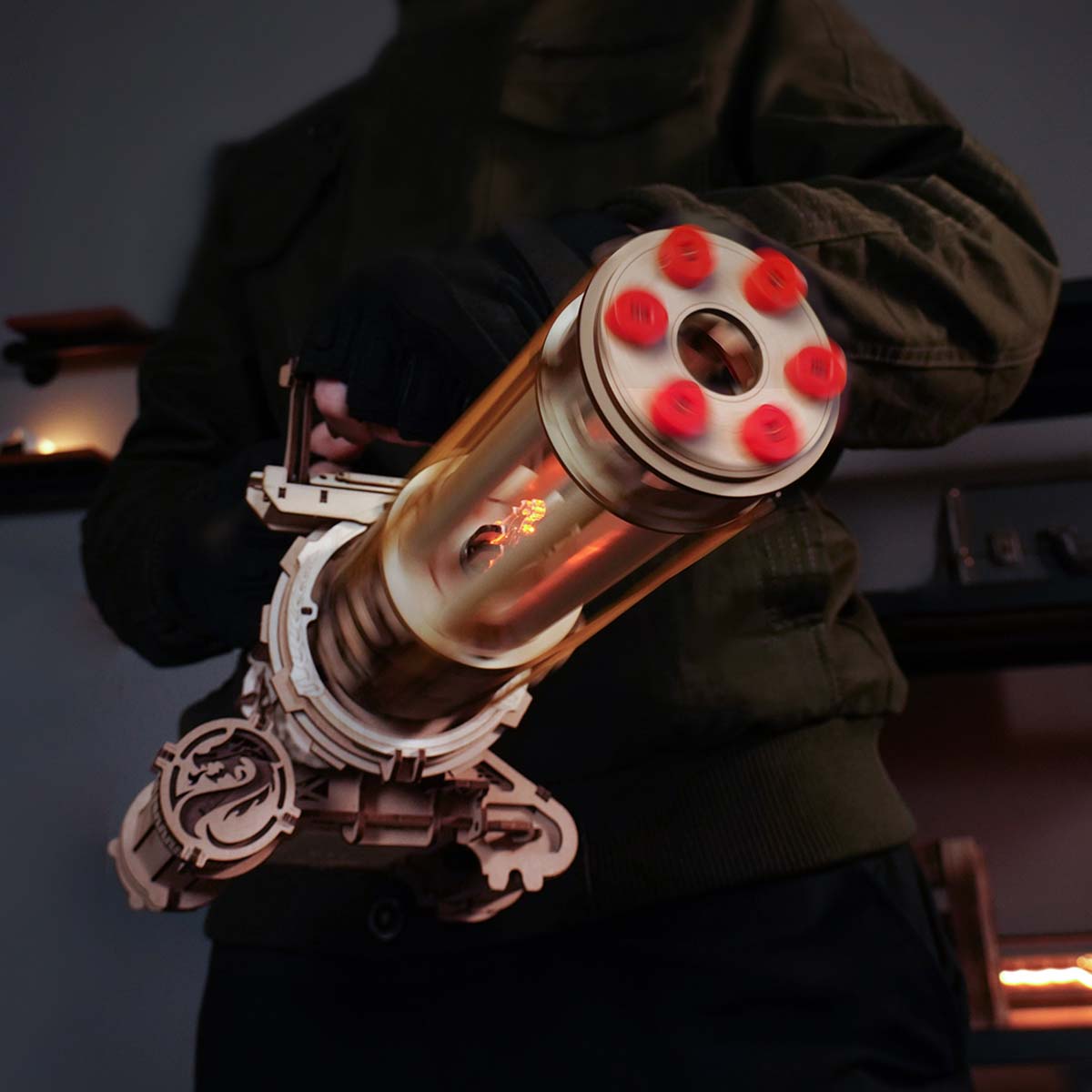 Rotating-Barrel Machine Toy Gun 3D Puzzle