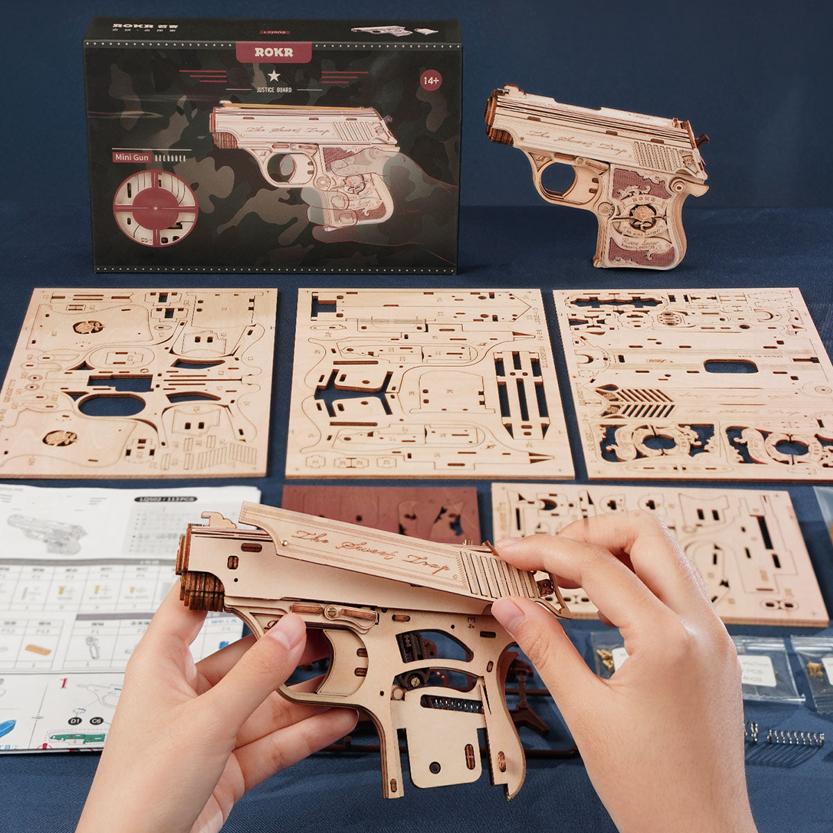 Mini Gun 3D Puzzle Toy Gun