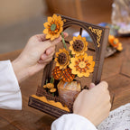 Golden Sunflower Wall Art 3D Puzzle