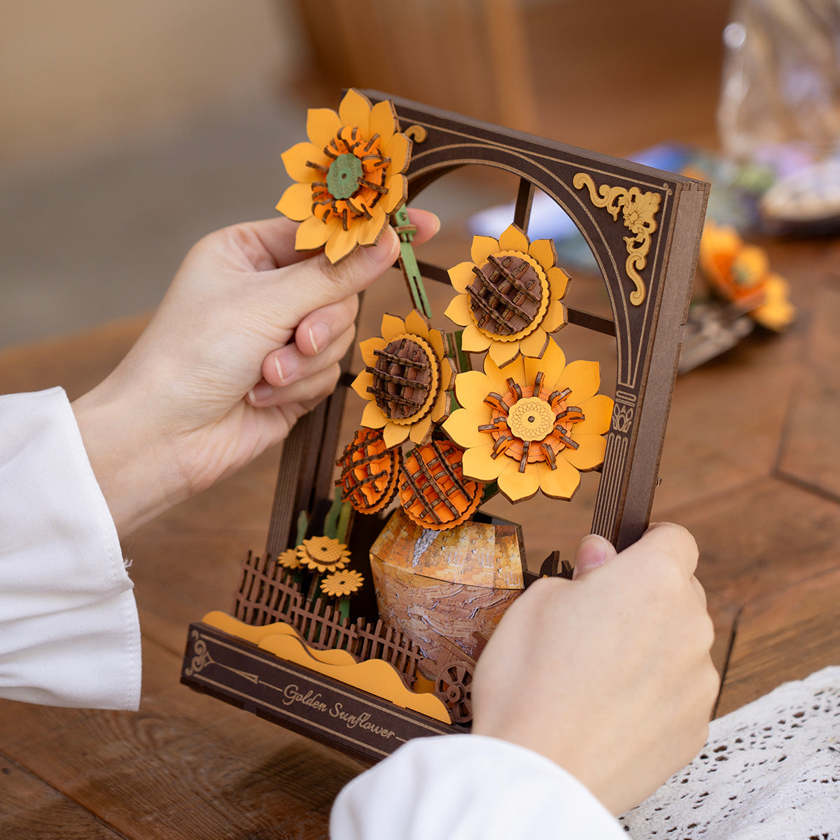 Golden Sunflower Wall Art 3D Puzzle