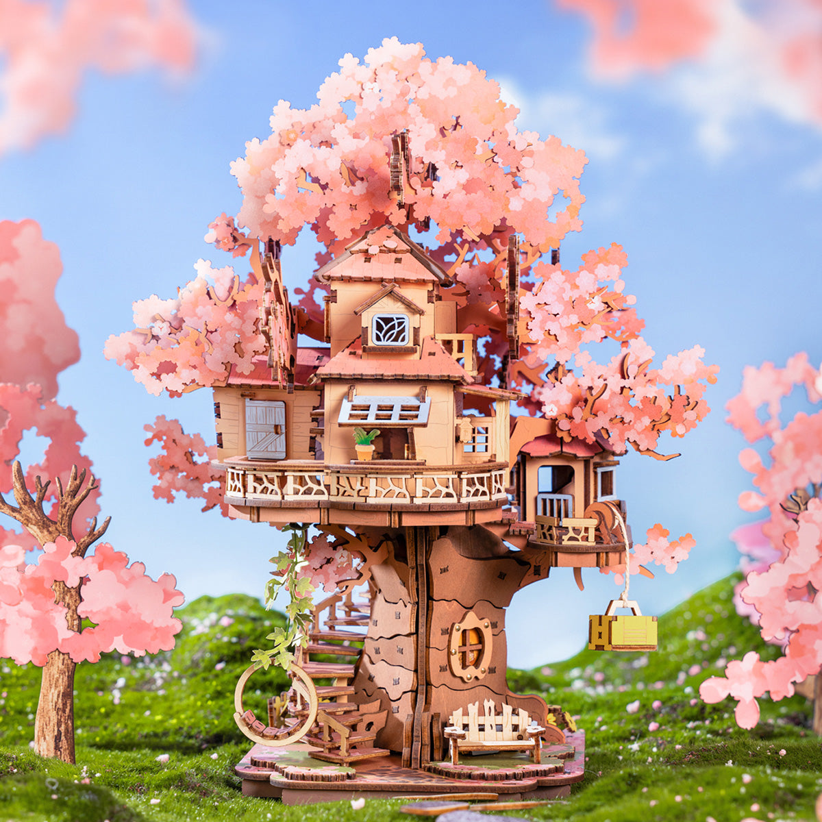 Sakura Tree House DIY 3D Puzzle