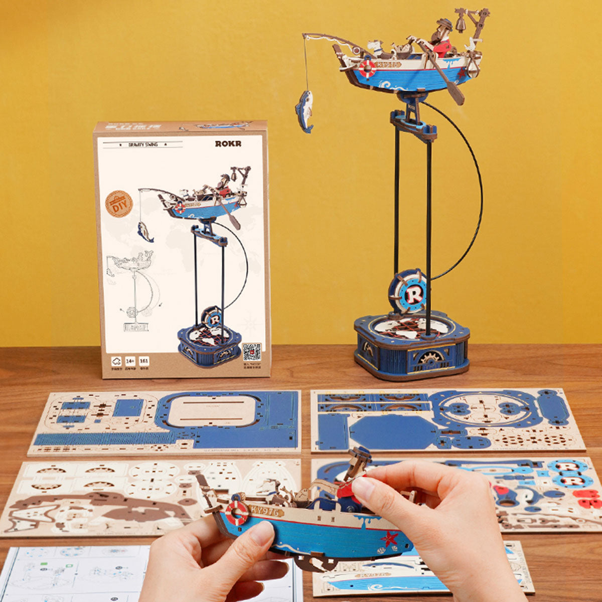 Ocean Fisher Pendulum Balance Toy 3D Puzzle