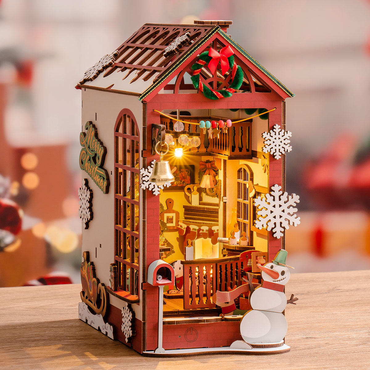 Christmas Indoor Scene DIY Book Nook