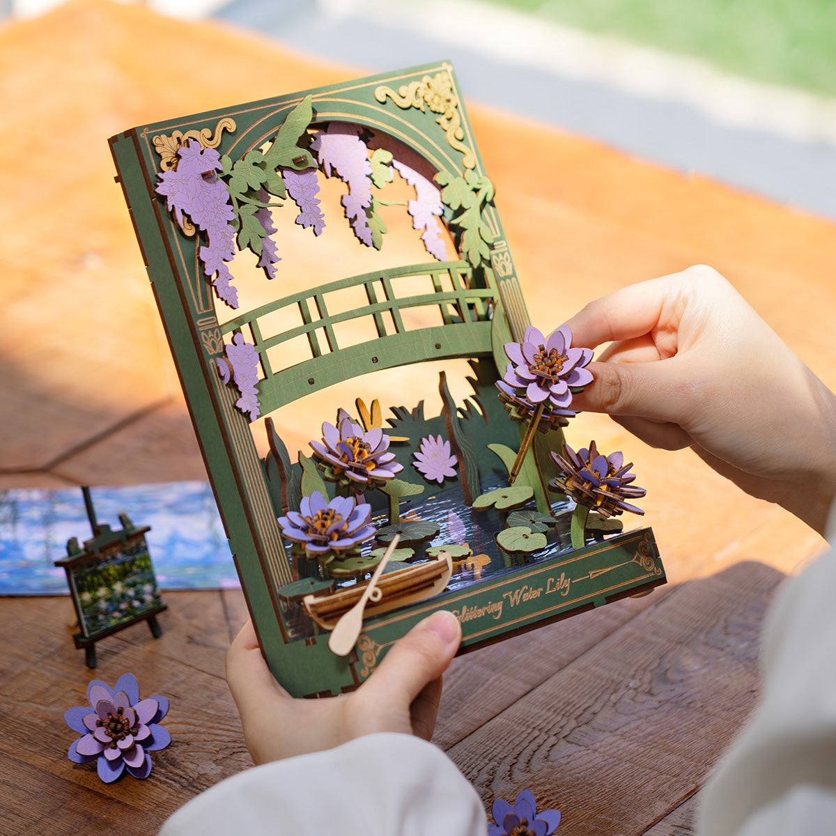 Glittering Water Lily Wall Art 3D Puzzle