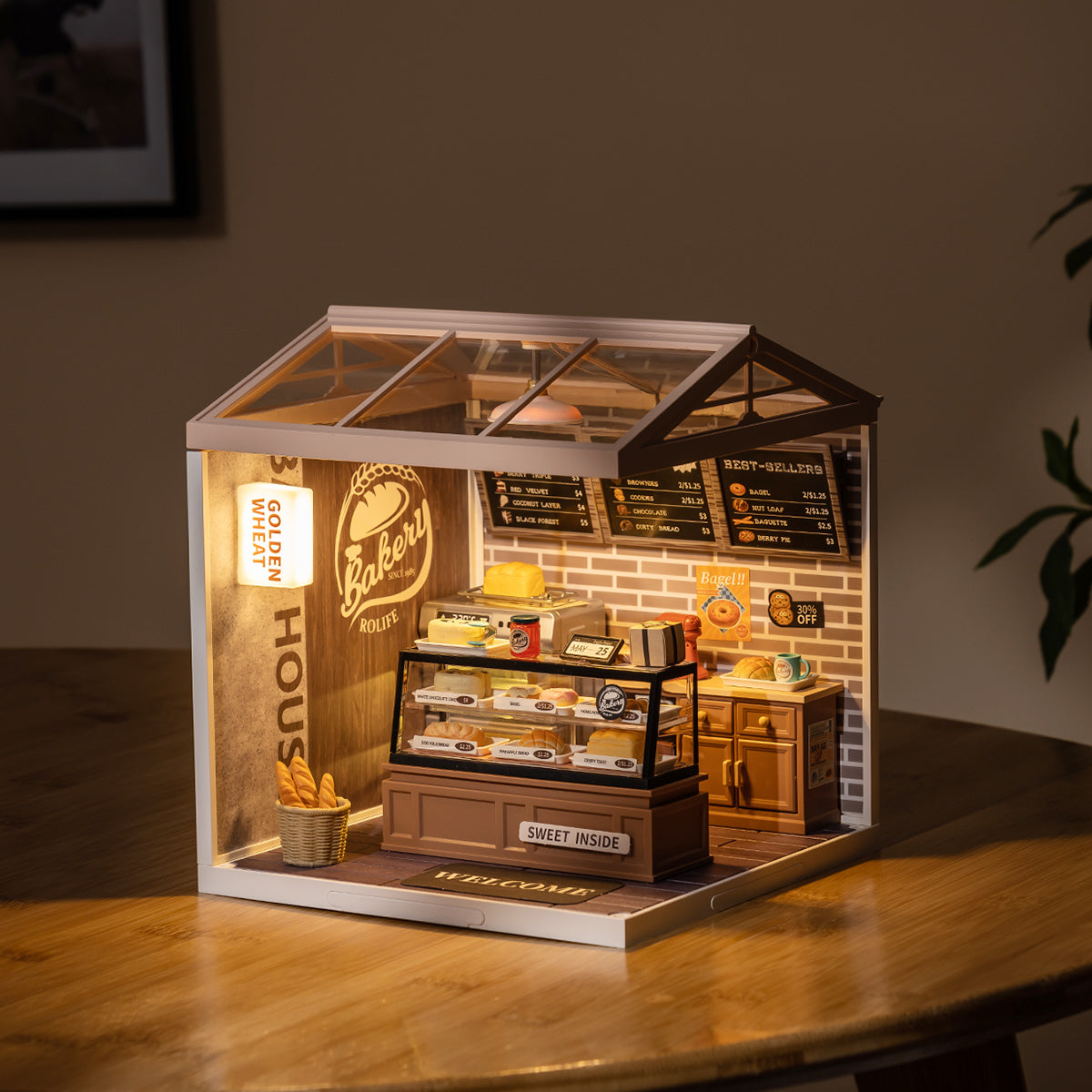 Golden Wheat Bakery DIY Miniature House