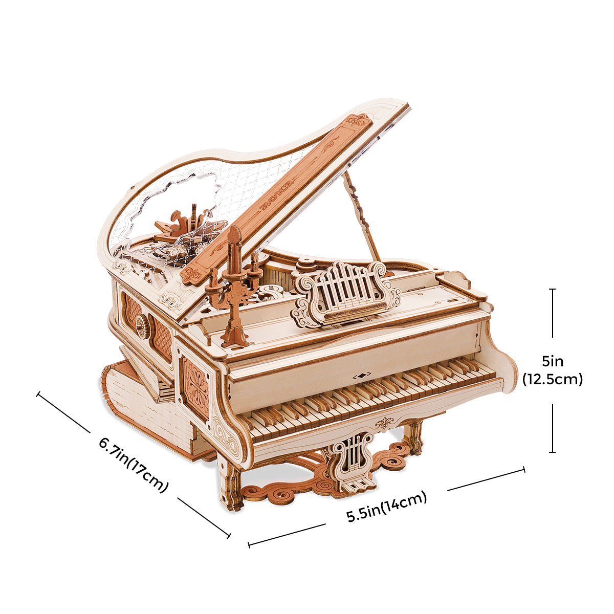 Magic Piano Mechanical Music Box 3D Puzzle