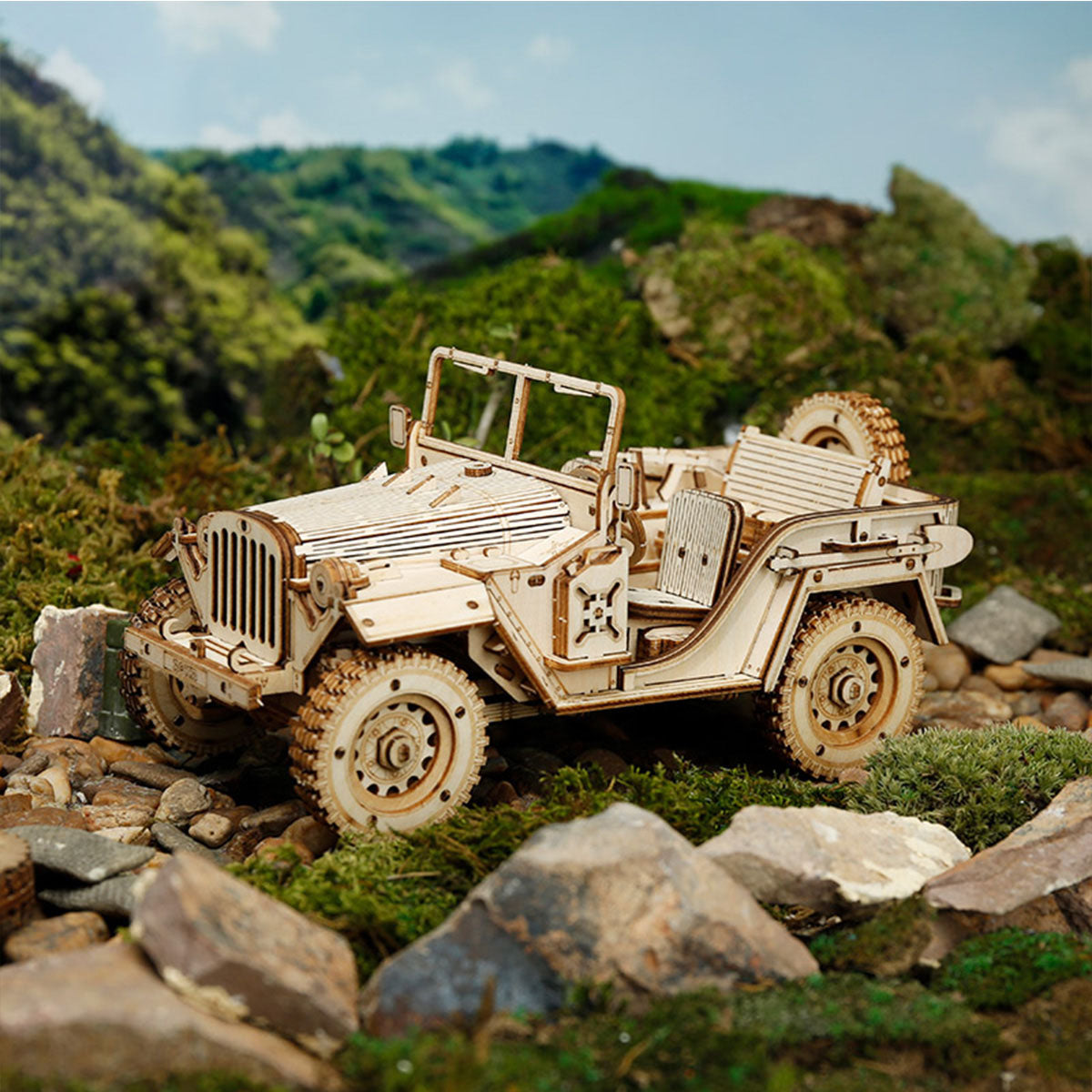 Army Jeep Scale Model 3D Puzzle