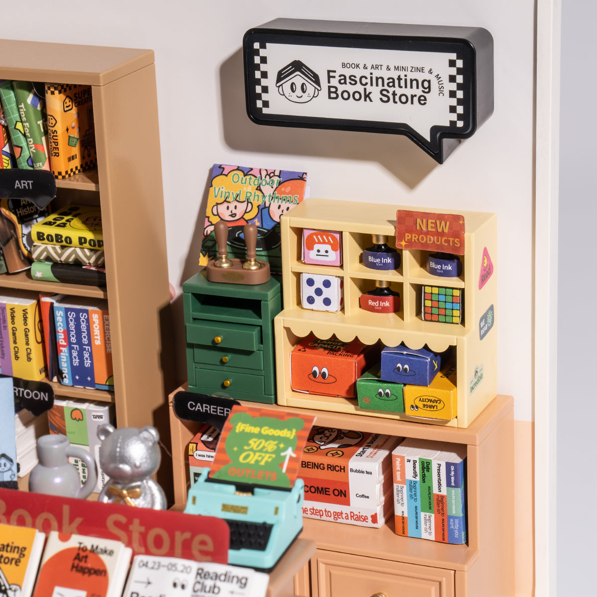 Fascinating Book Store DIY Miniature House