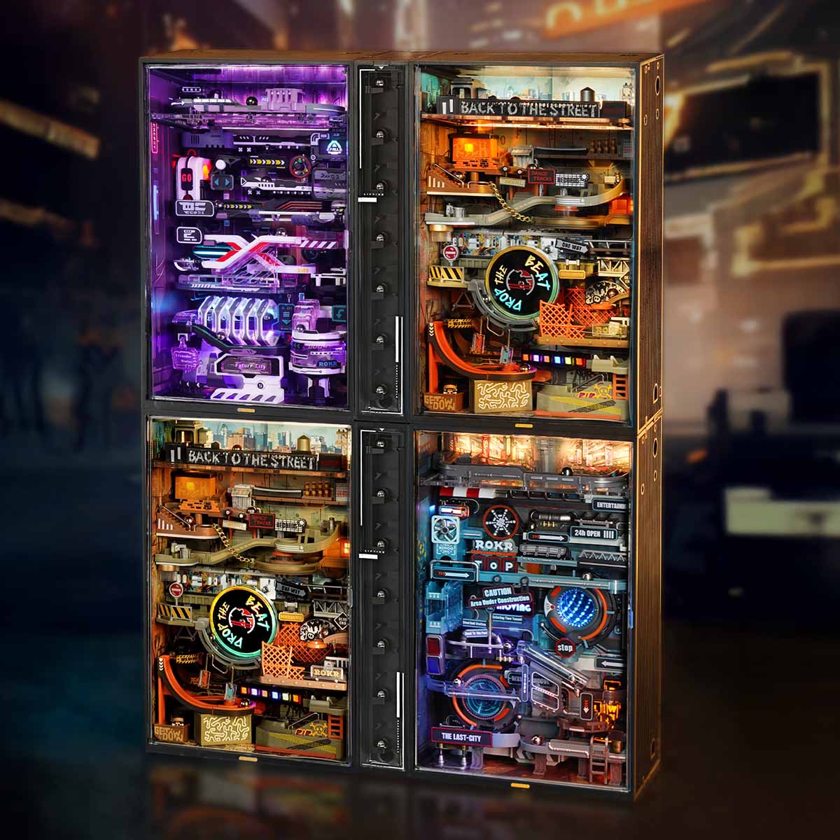 Hip-Hop Street Marble Run Mechanical 3D Puzzle