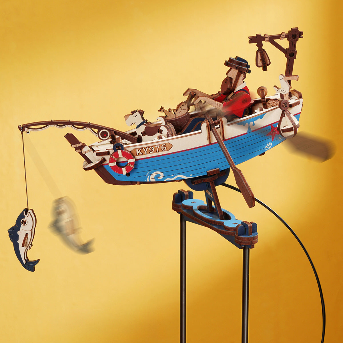Ocean Fisher Pendulum Balance Toy 3D Puzzle