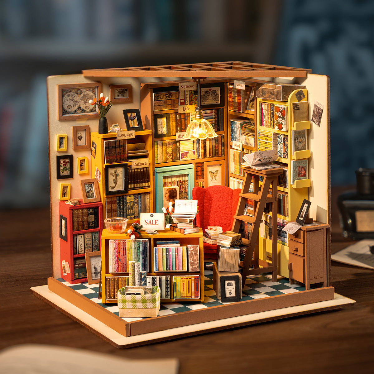 Sam's Study Library DIY Miniature House