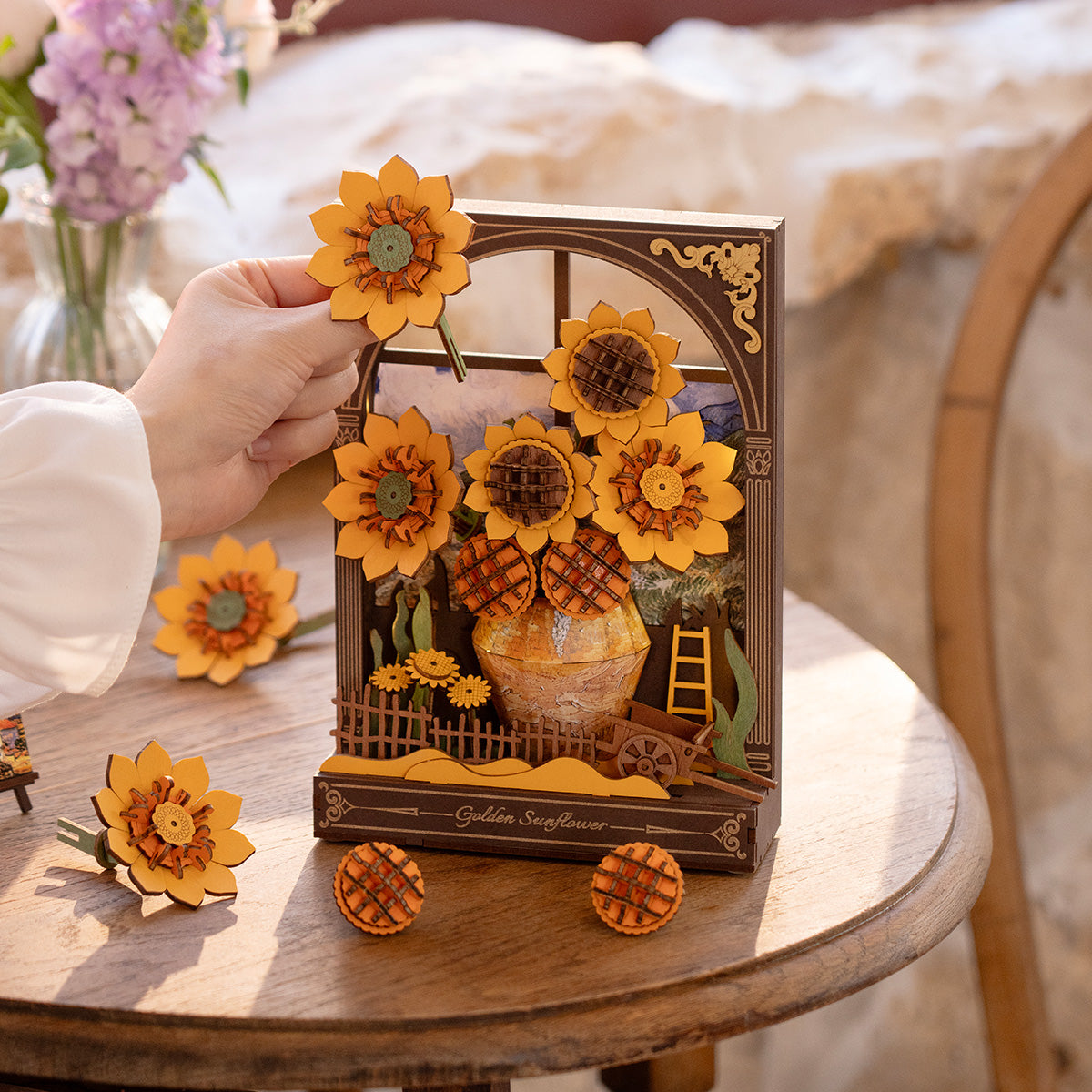 Golden Sunflower Wall Art 3D Puzzle