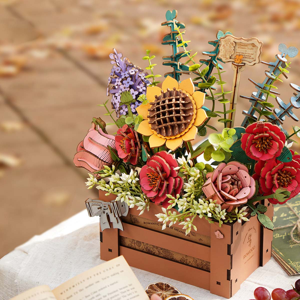 Wooden Bloom Box DIY 3D Puzzle