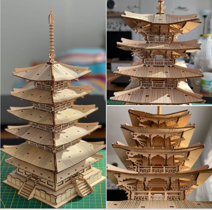 Five-storied Pagoda DIY 3D Puzzle