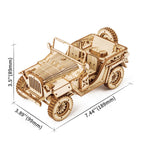 Army Jeep Scale Model 3D Puzzle