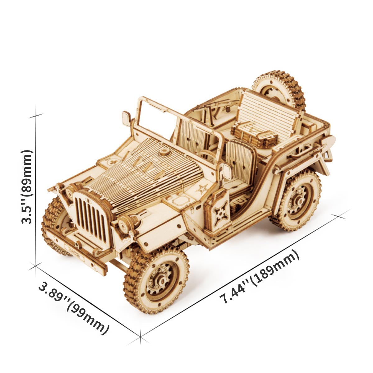 Army Jeep Scale Model 3D Puzzle