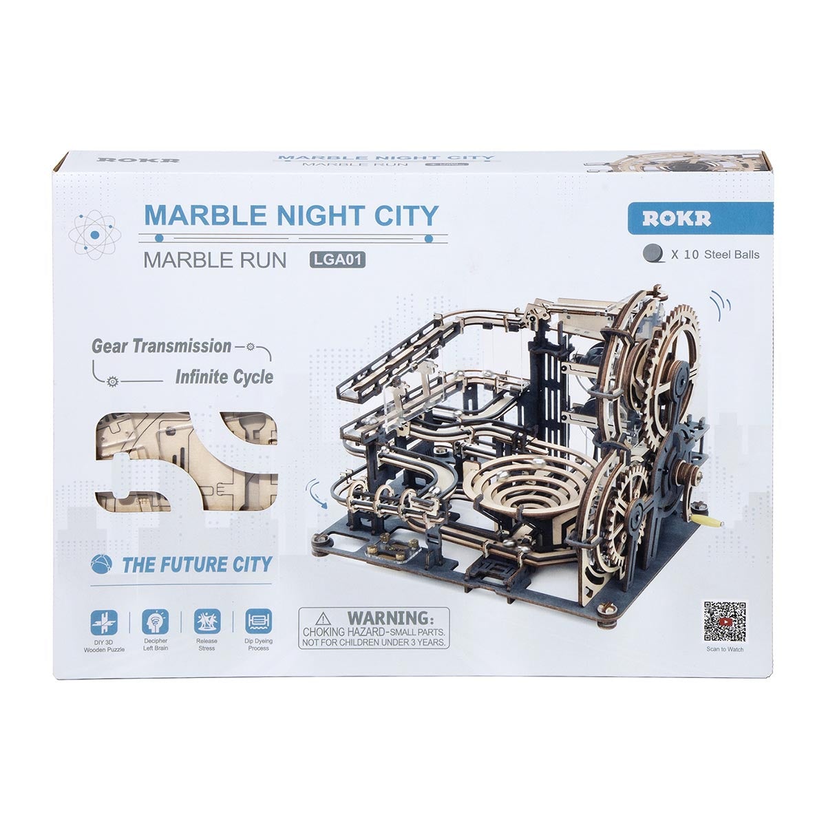 Night City Marble Run 3D Puzzle