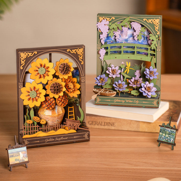 Golden Sunflower Wall Art 3D Puzzle