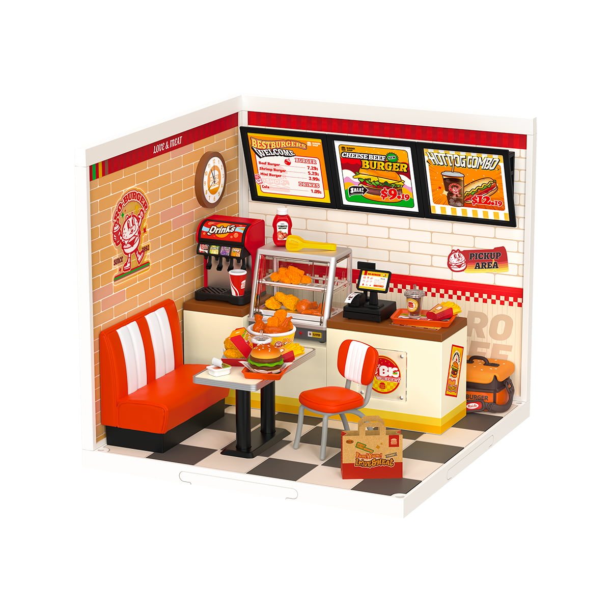 Yum Yum Burgers DIY Miniature House