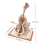 Magic Cello Mechanical Music Box 3D Puzzle