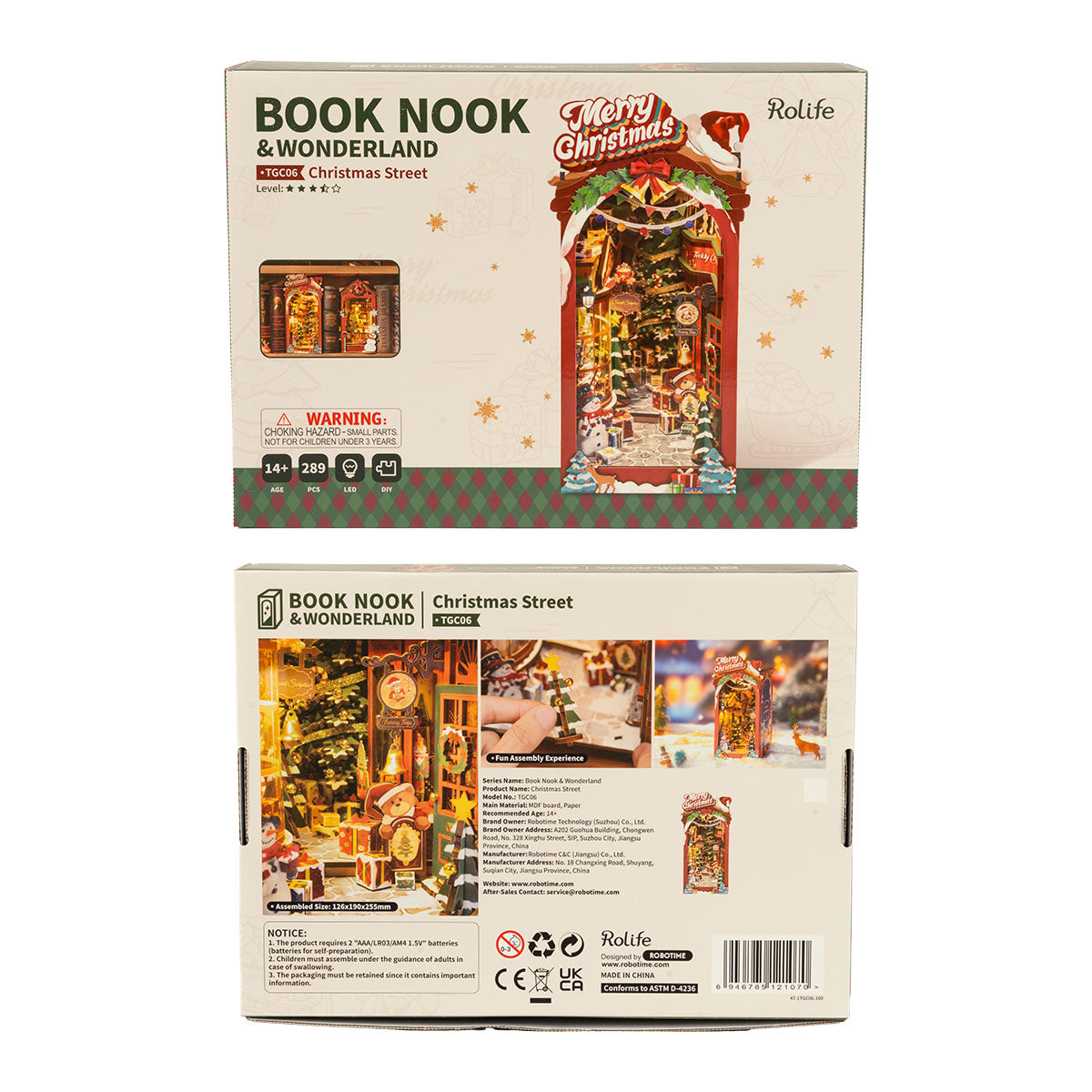 Christmas Street DIY Book Nook
