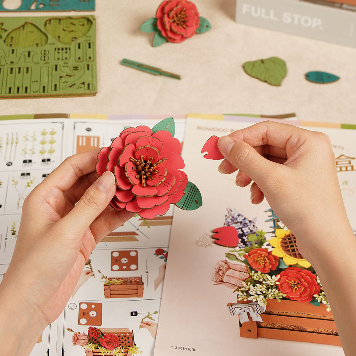 Wooden Bloom Box DIY 3D Puzzle
