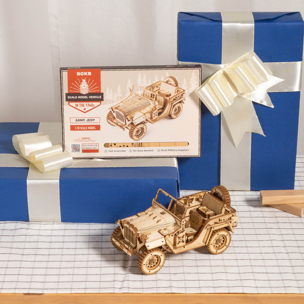 Army Jeep Scale Model 3D Puzzle