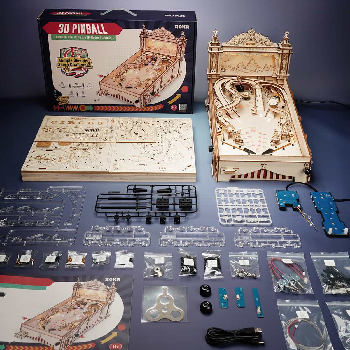Pinball Machine 3D Puzzle