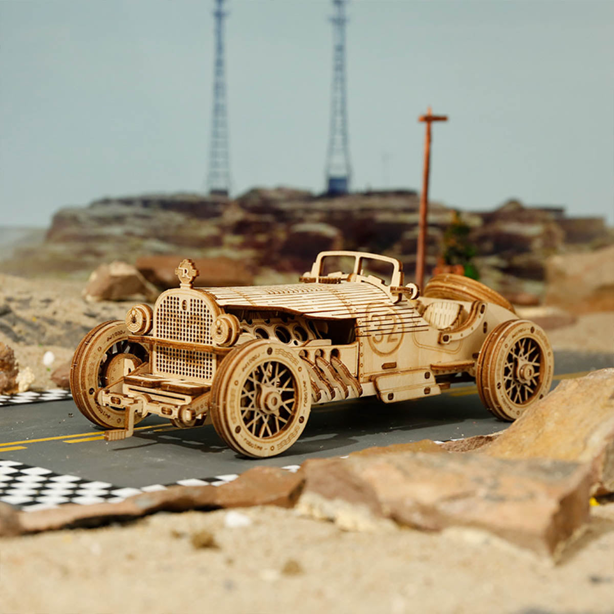 Grand Prix Car Scale Model 3D Puzzle