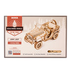 Army Jeep Scale Model 3D Puzzle