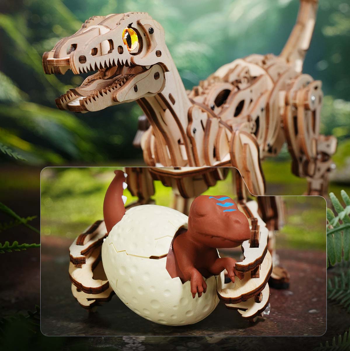 Velociraptor Mechanical 3D Puzzle