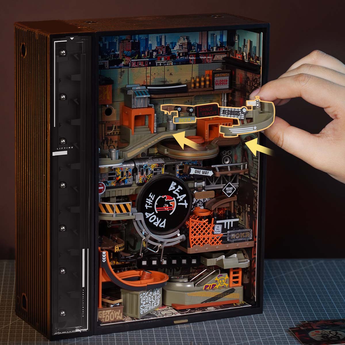 Hip-Hop Street Marble Run Mechanical 3D Puzzle