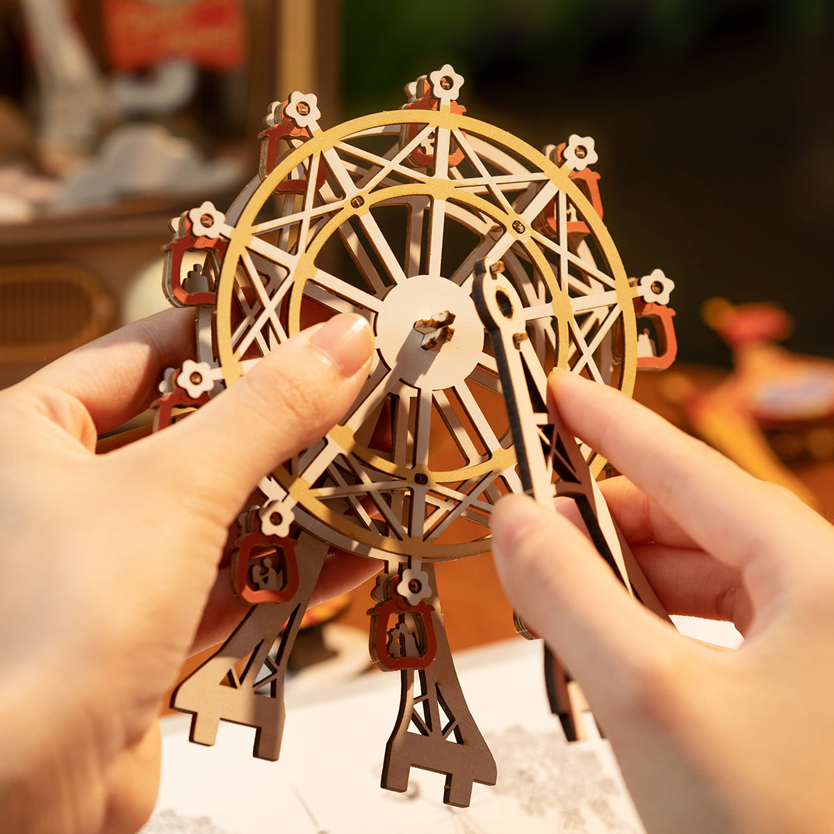 Sunset Carnival DIY Music Box 3D Puzzle