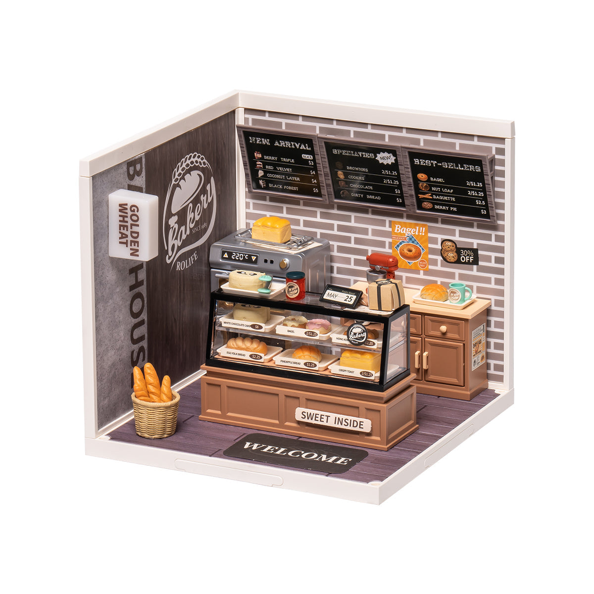Golden Wheat Bakery DIY Miniature House