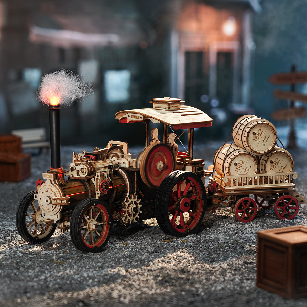 Steam Engine Mechanical 3D Puzzle (Battery powered)