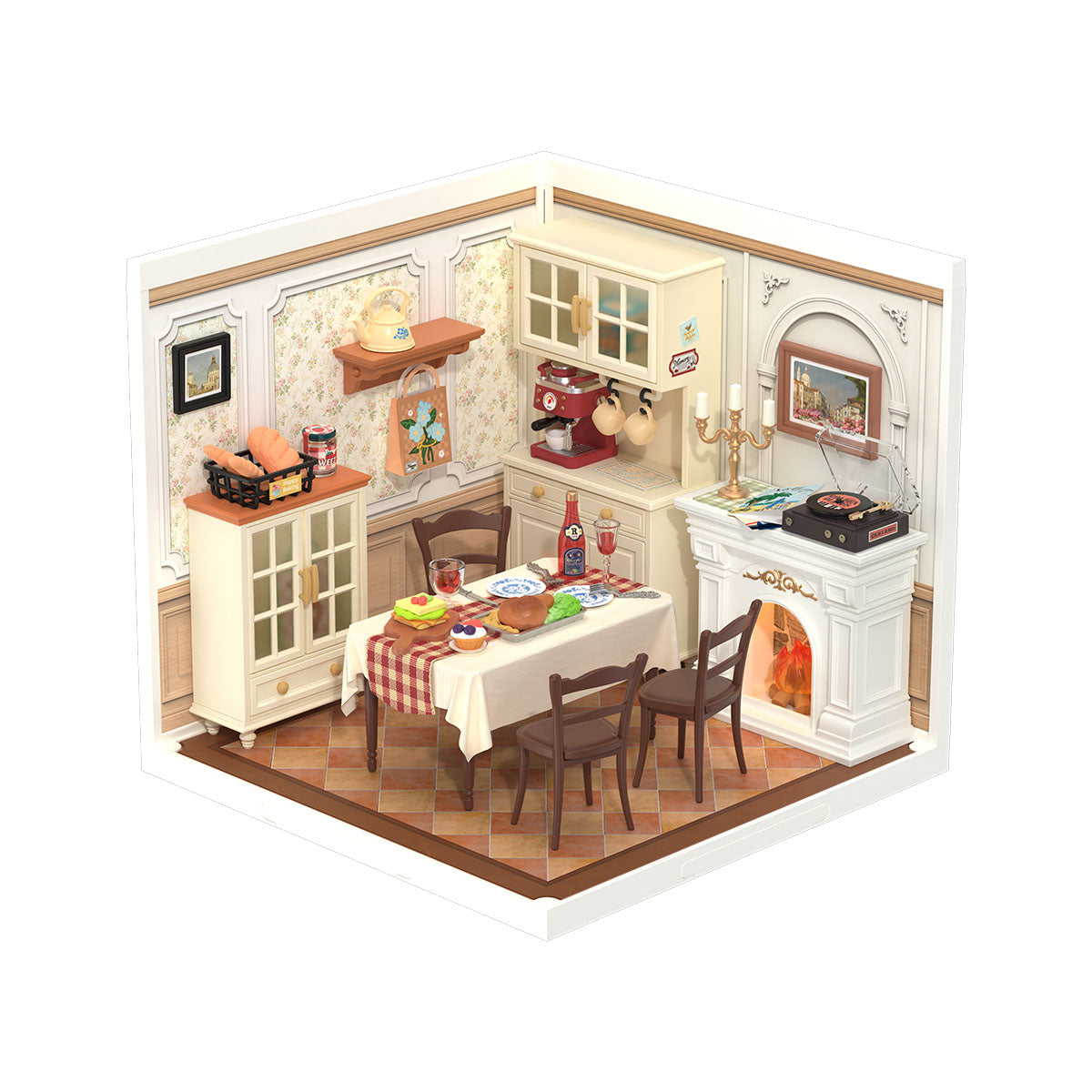 Warm Dining Room DIY Miniature House