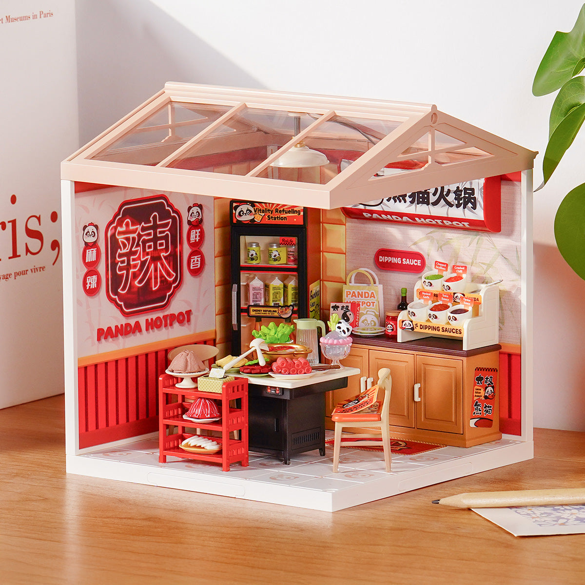 Panda Hot Pot DIY Miniature House