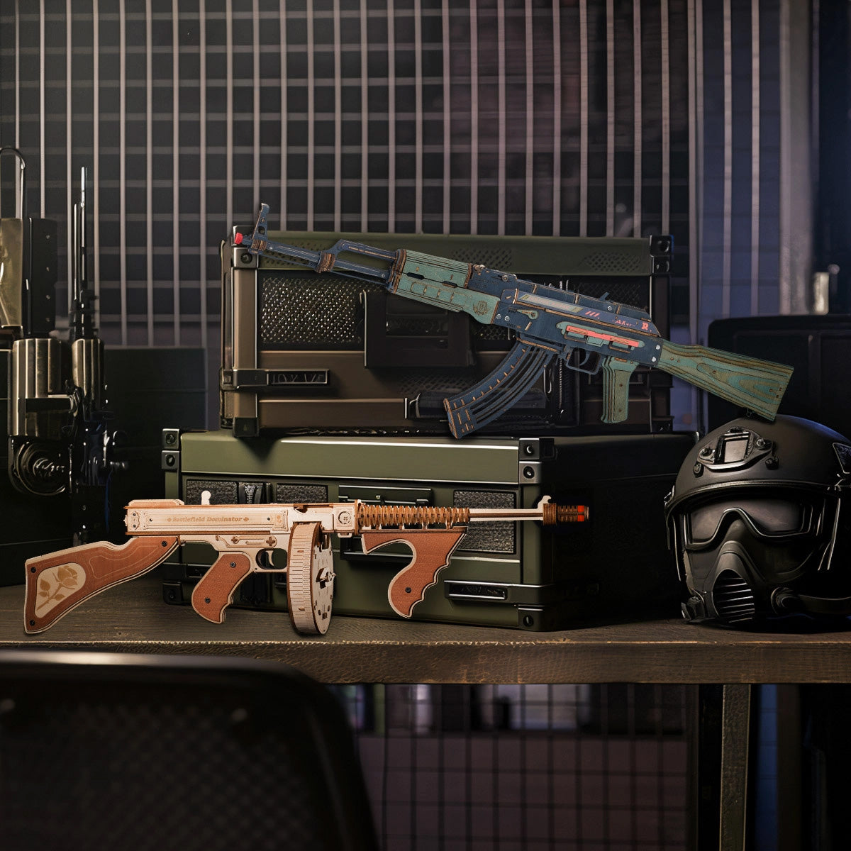 Thompson Submachine Toy Gun 3D Puzzle