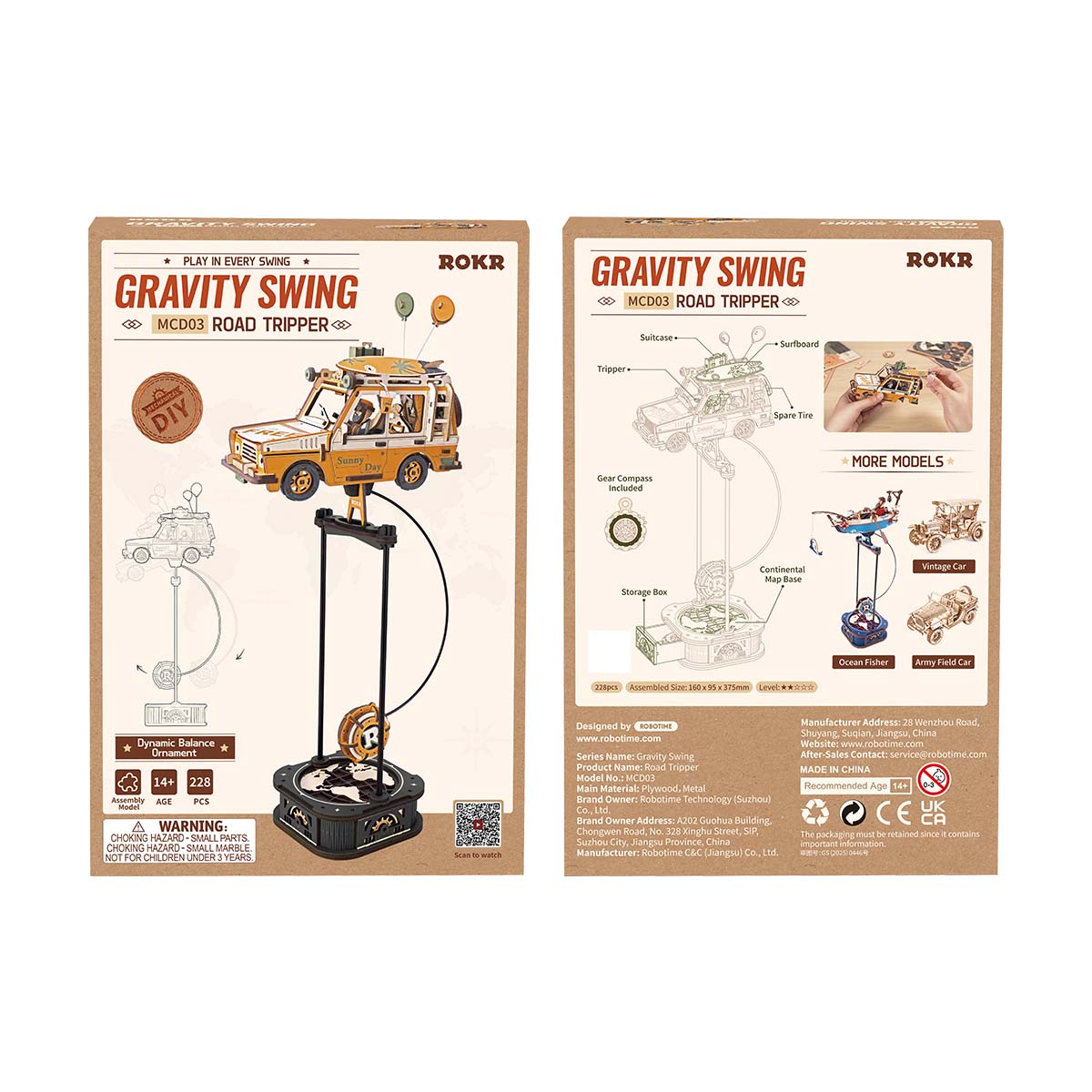 Road Tripper Pendulum Balance Toy 3D Puzzle
