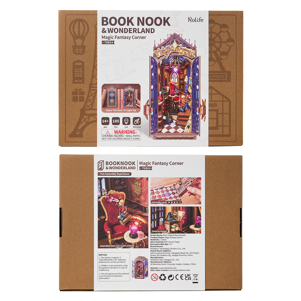 Magic Fantasy Corner DIY Book Nook Shelf Insert