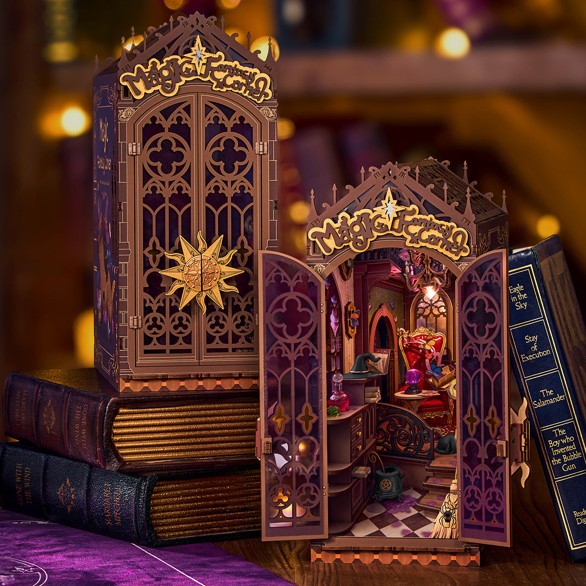 Magic Fantasy Corner DIY Book Nook Shelf Insert