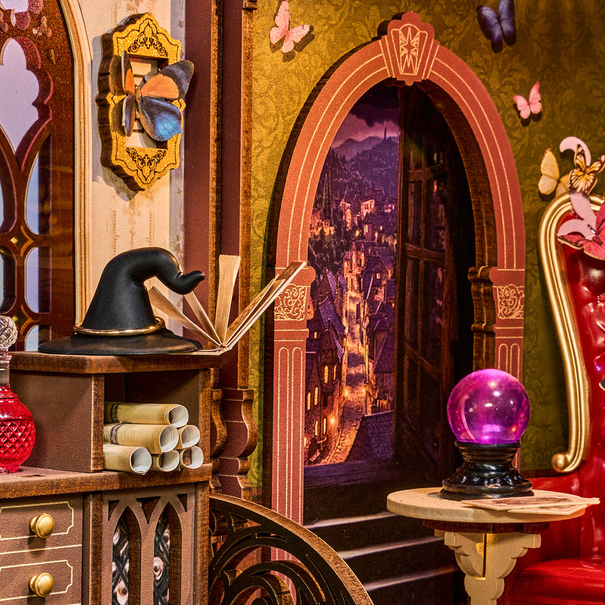 Magic Fantasy Corner DIY Book Nook Shelf Insert