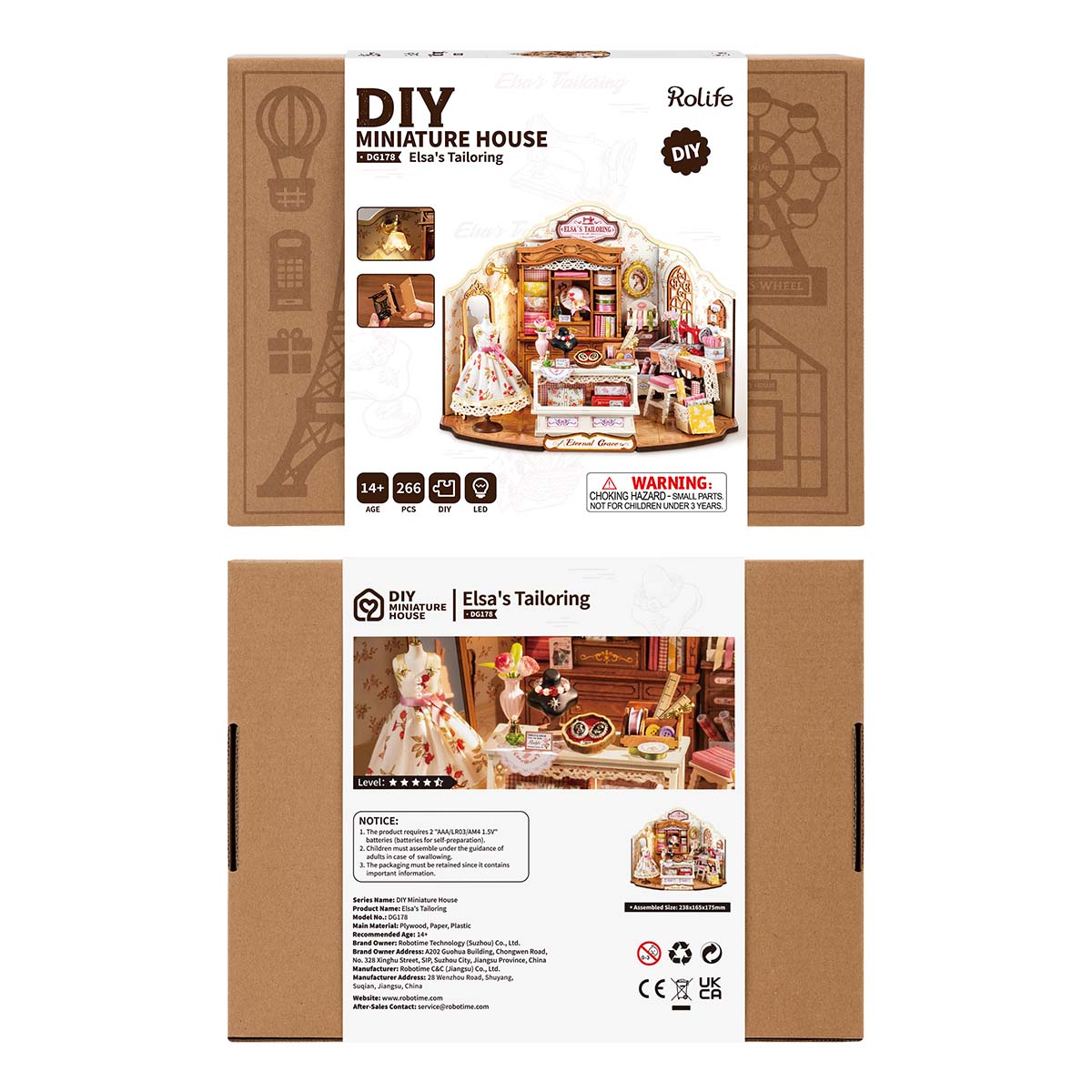 Elsa's Tailoring DIY Miniature House