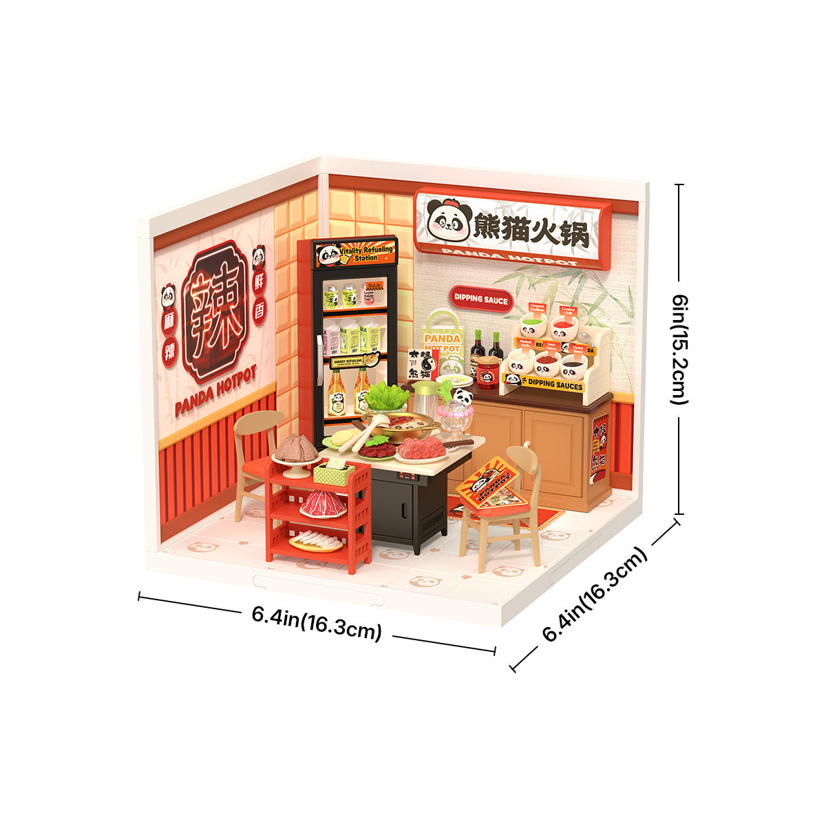 Panda Hot Pot DIY Miniature House