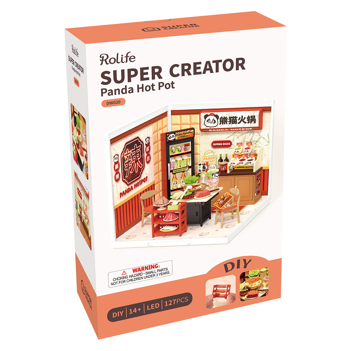 Panda Hot Pot DIY Miniature House