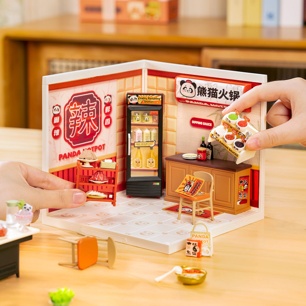 Panda Hot Pot DIY Miniature House
