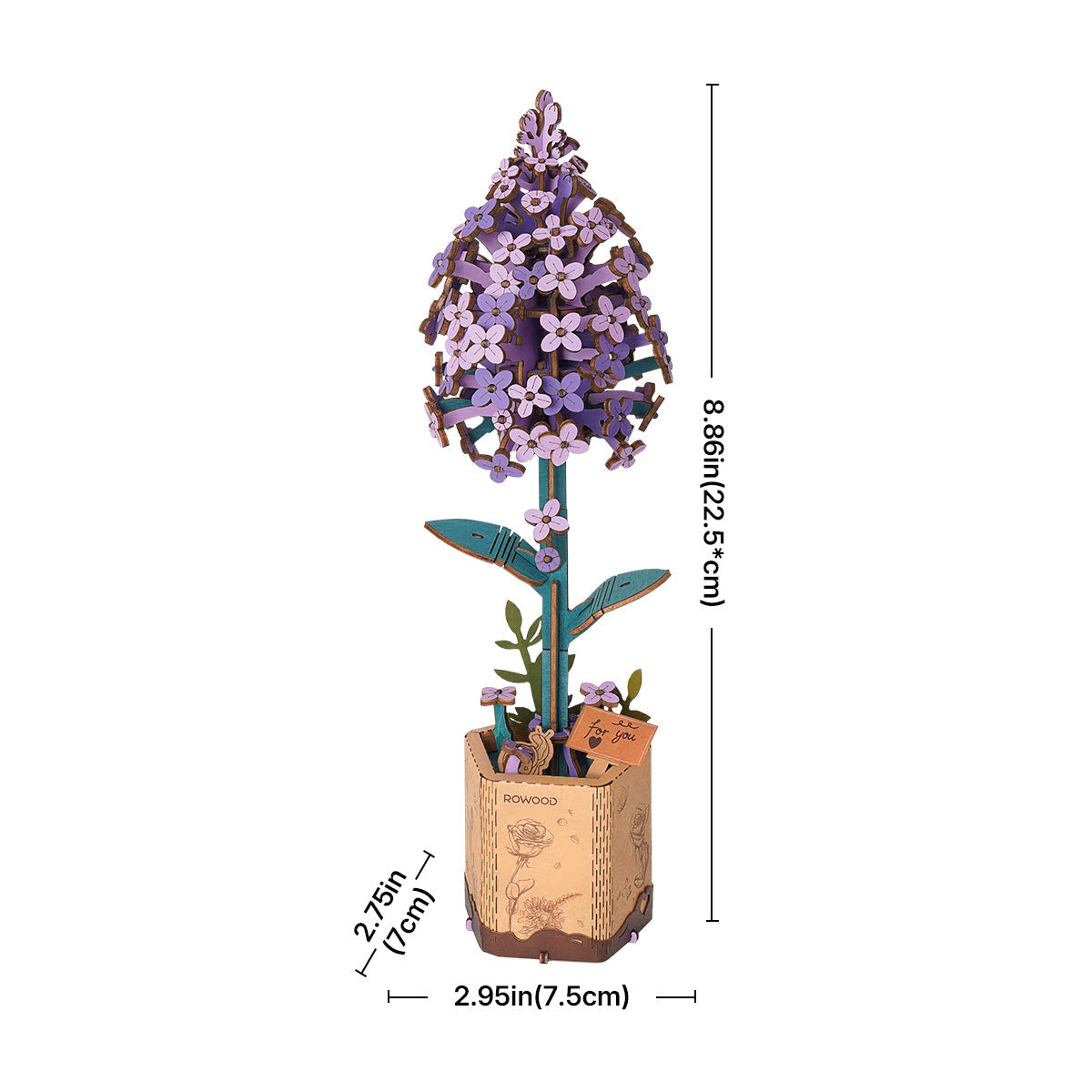 Lilac DIY Flower 3D Puzzle